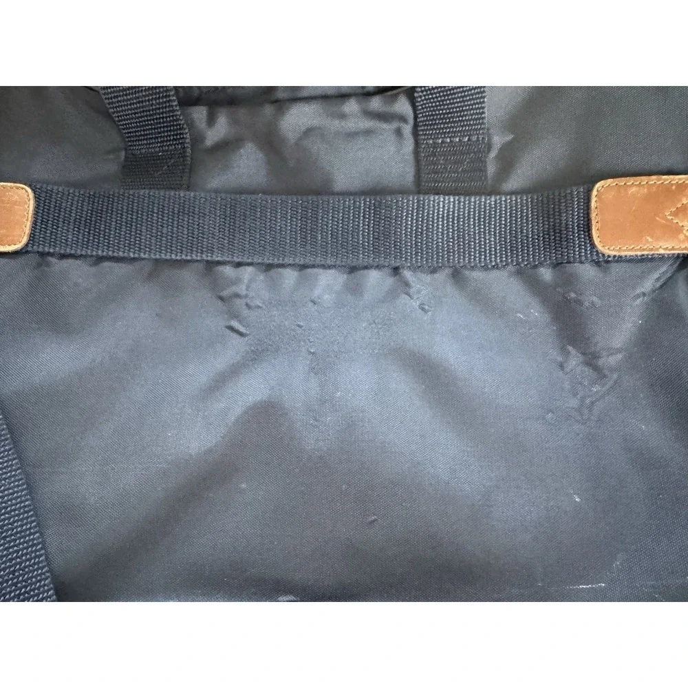 Passport Carry On Messenger Laptop Nylon Leather Briefcase w/Shoulder Strap